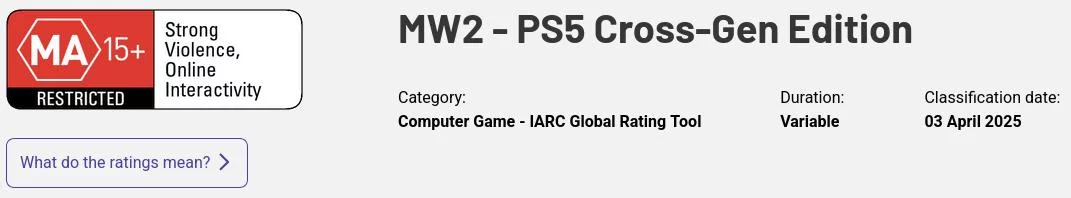 Классика возвращается? Оригинальные modern warfare 2 и 3 получили рейтинг для ps5
