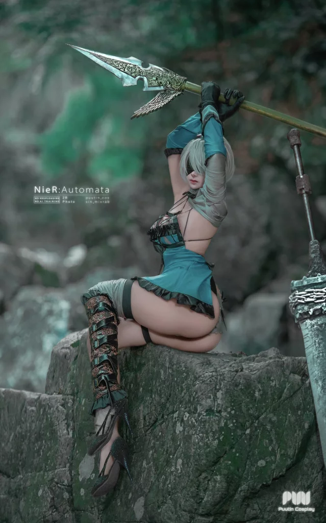 Косплей 2b из nier automata от puutin cosplay 12
