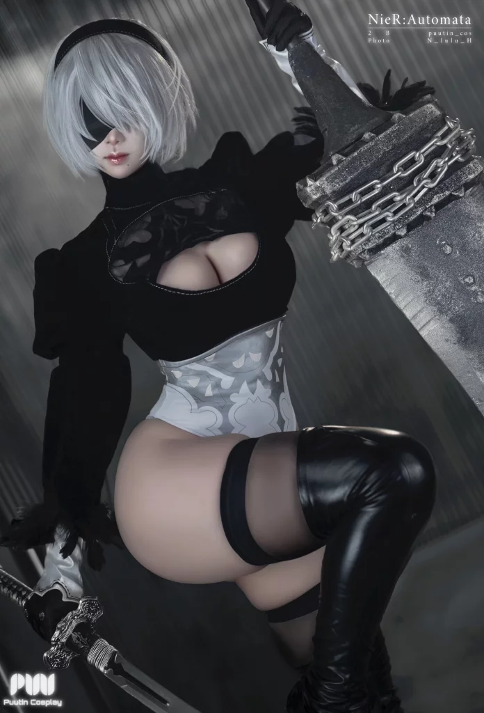 Косплей 2b из nier automata от puutin cosplay 2