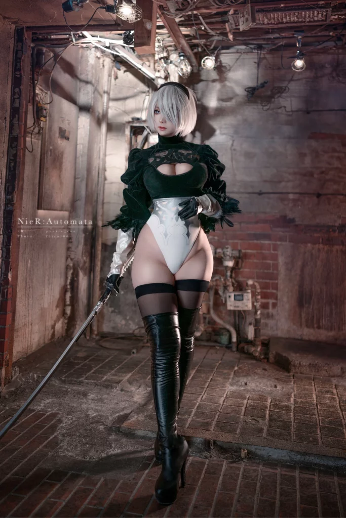 Косплей 2b из nier automata от puutin cosplay 3
