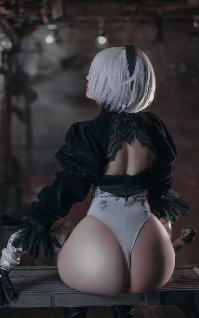 Косплей 2b из nier automata от puutin cosplay 4
