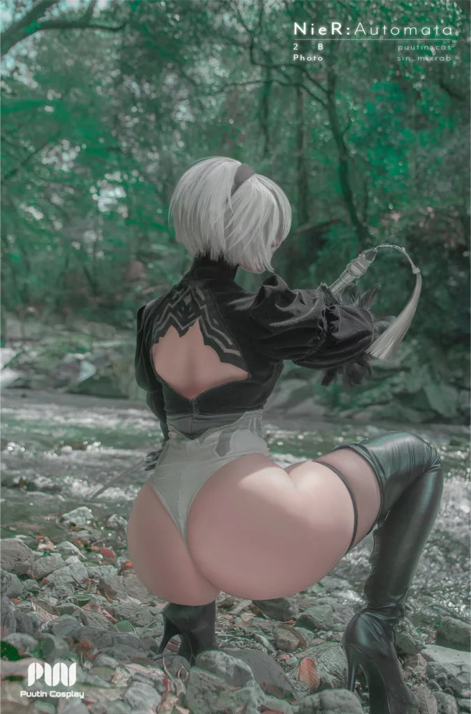 Косплей 2b из nier automata от puutin cosplay 7