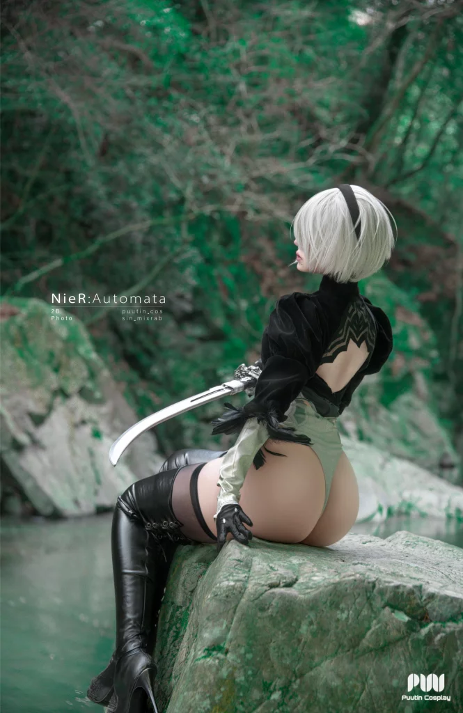 Косплей 2b из nier automata от puutin cosplay 9