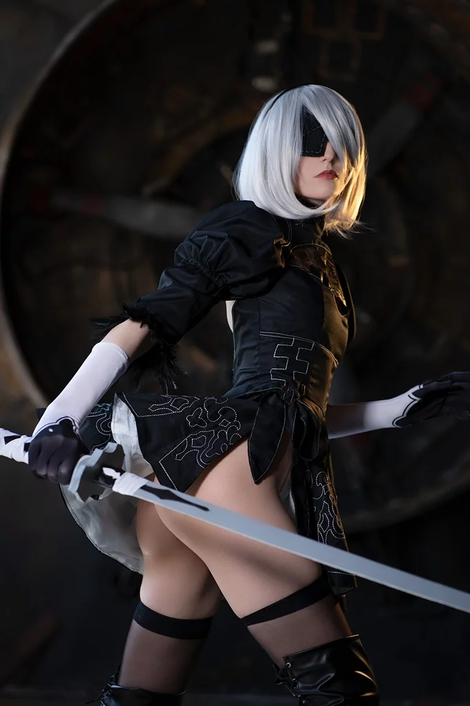 Косплей 2b из nier automata от axilirator 1