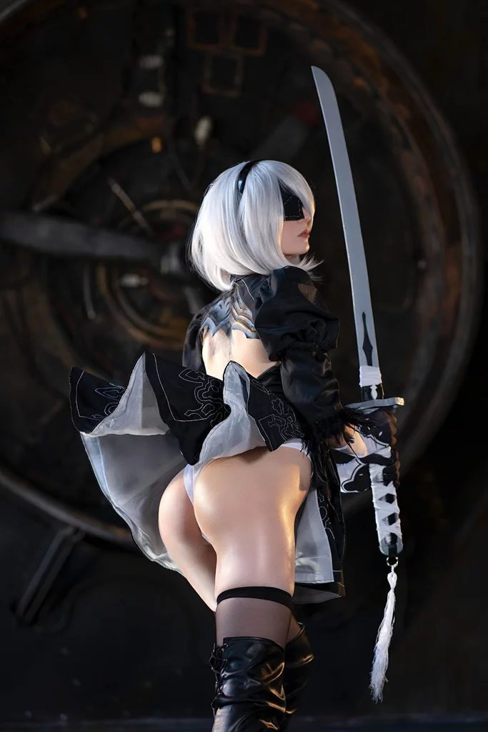 Косплей 2b из nier automata от axilirator 3
