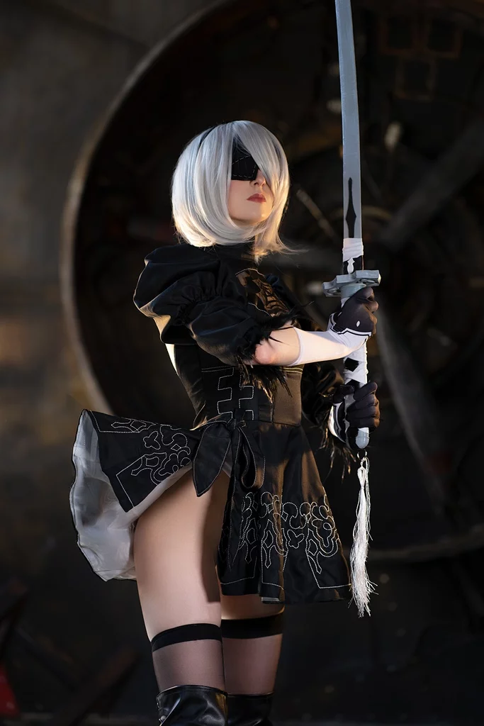 Косплей 2b из nier automata от axilirator 6