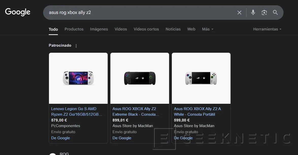 Благодаря google стали известны цены rog xbox ally 1