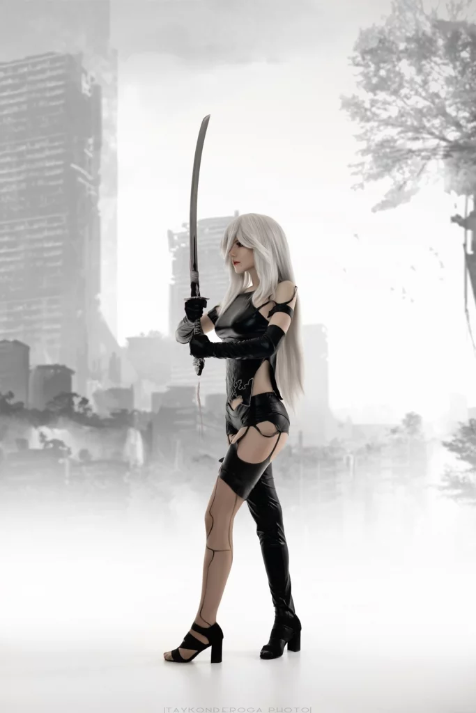 Косплей a2 из nier automata от waterloo 4