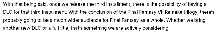 Screenshot 2025 10 21 at 19 10 26 final fantasy vii rebirth tgs 2025 q&a with director naoki hamaguchi no dlc for rebirth but there's a chance for part 3