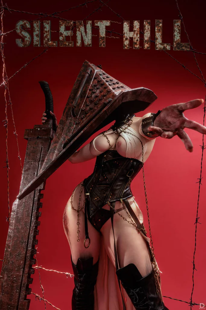 Косплей pyramid head из хорроров silent hill от lada lyumos 1