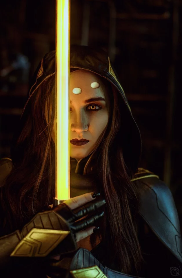 Kosplej dzhedajki vaylin iz star wars the old republic