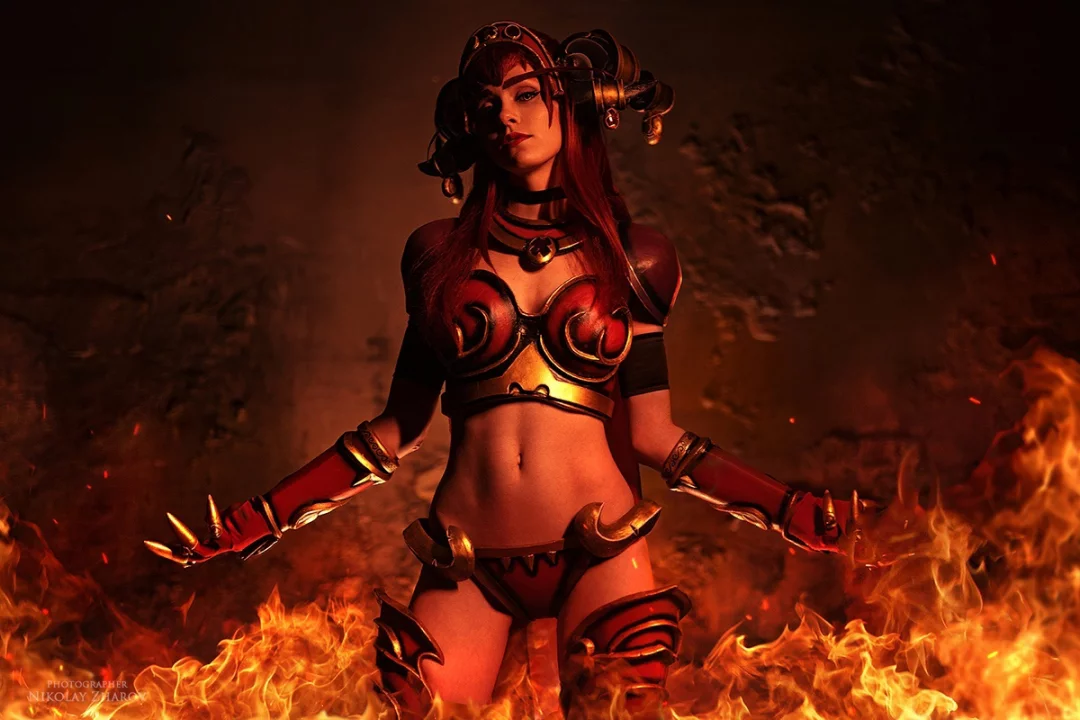 Косплей Алекстразы из World of Warcraft