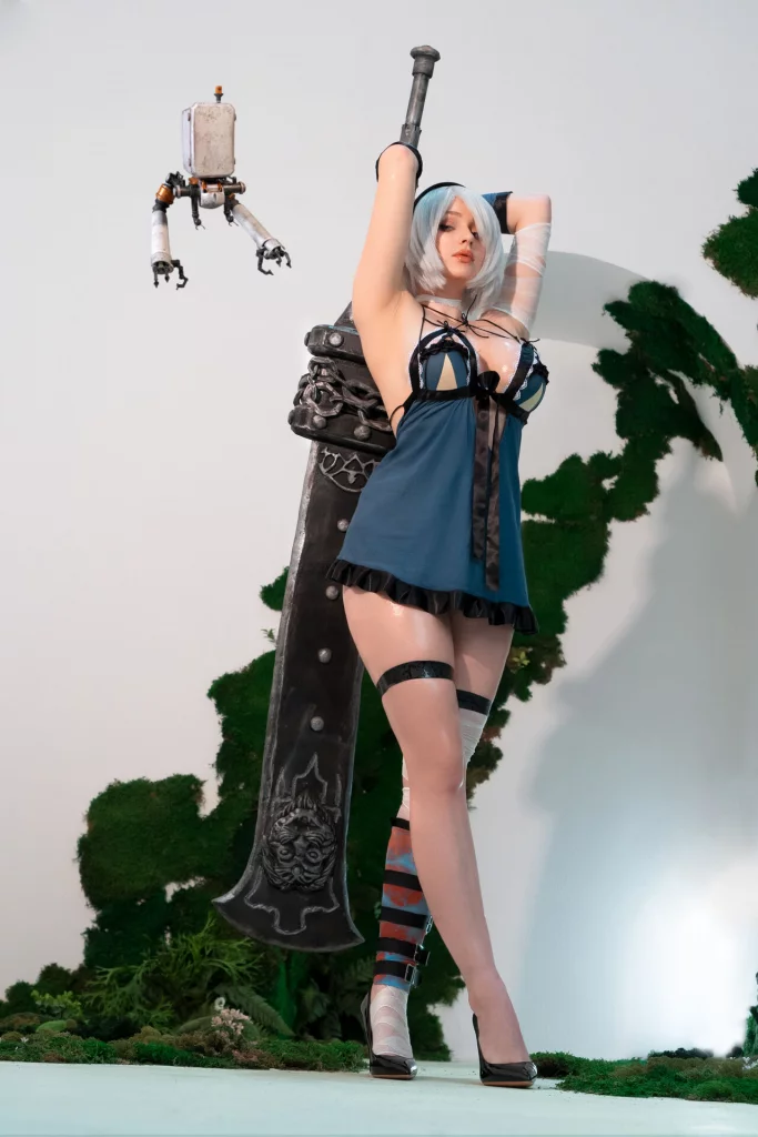 Эротический косплей 2B Kaine-Dress из NieR: Automata от Shadory