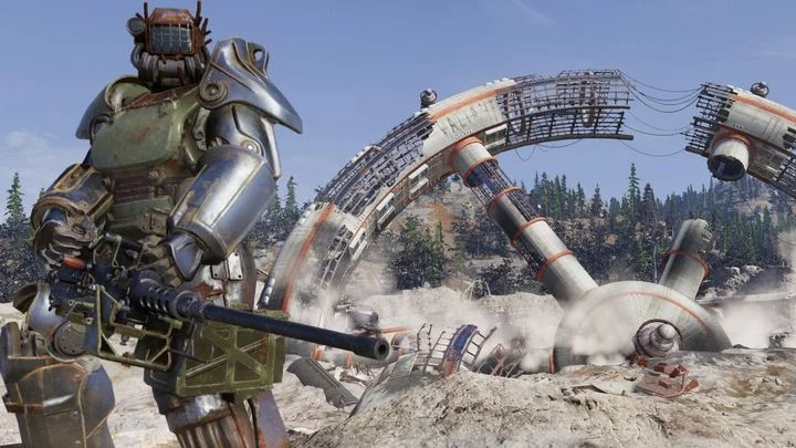 Печально известная Fallout 76, активно набирает популярность в Steam