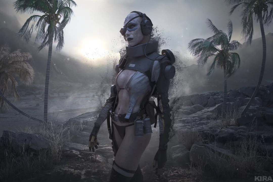 Эротический косплей Skull Sniper из Metal Gear Solid V: The Phantom Pain от Frau Haku