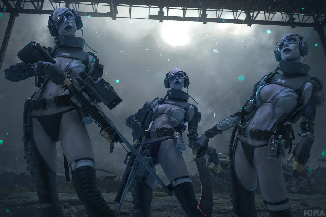 Косплей Skull Sniper из Metal Gear Solid V: The Phantom Pain от Frau Haku 