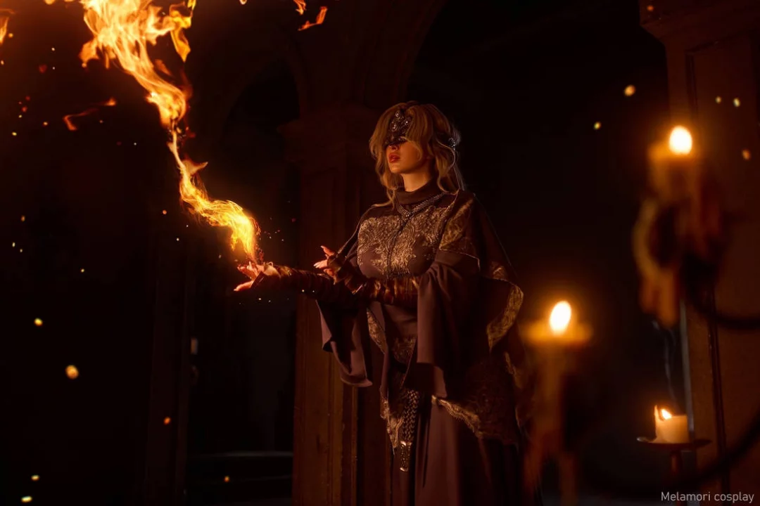 Косплей хранительницы огня Fire Keeper из Dark Souls Iii от Lady Melamori 2
