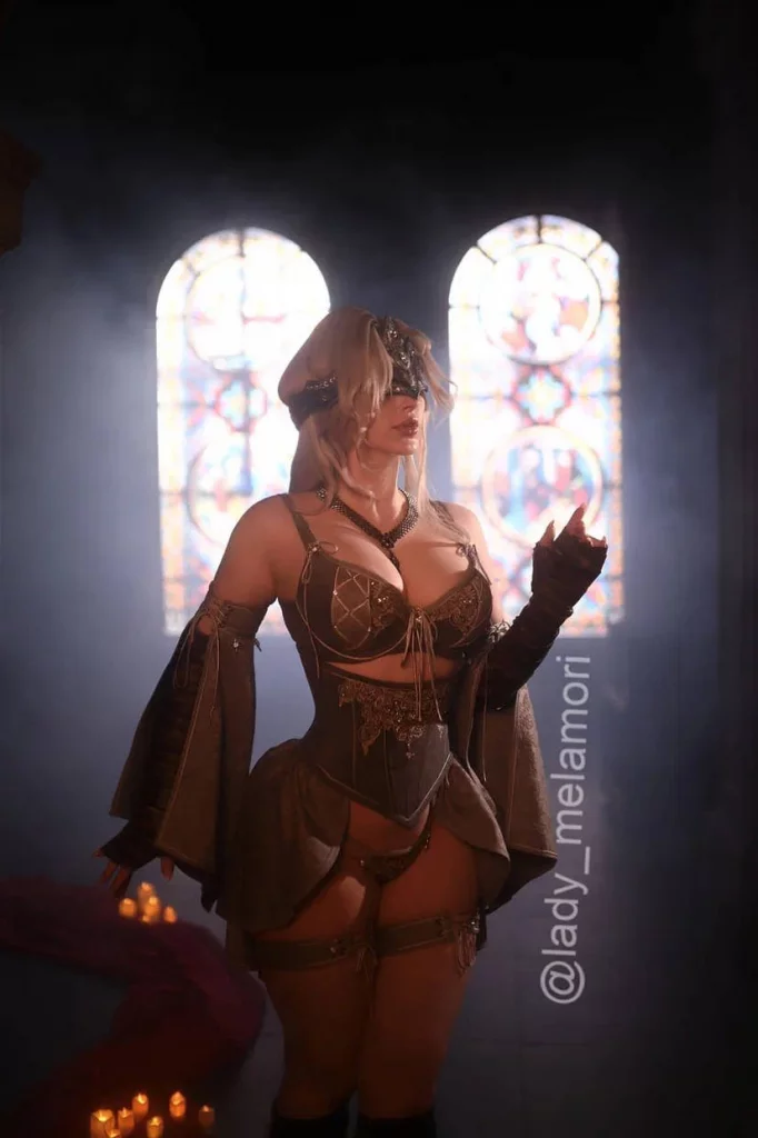 Косплей хранительницы огня Fire Keeper из Dark Souls Iii от Lady Melamori 5