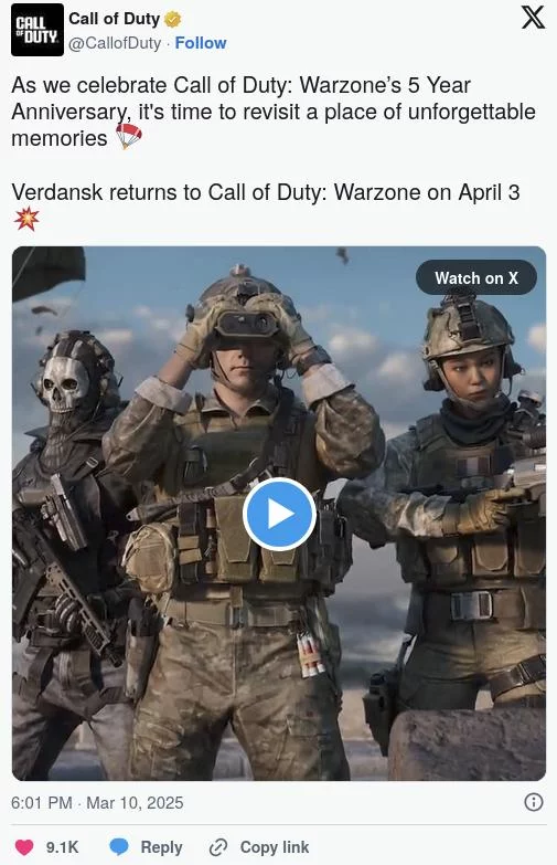 Verdansk возвращается в call of duty: warzone — дата релиза подтверждена