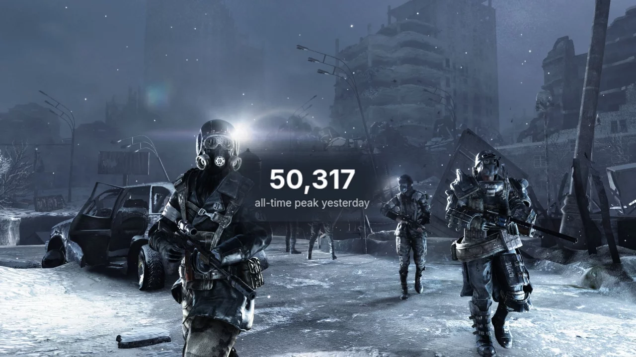 50 тысяч спартанцев в метро: metro 2033 redux побила рекорд всей серии в steam