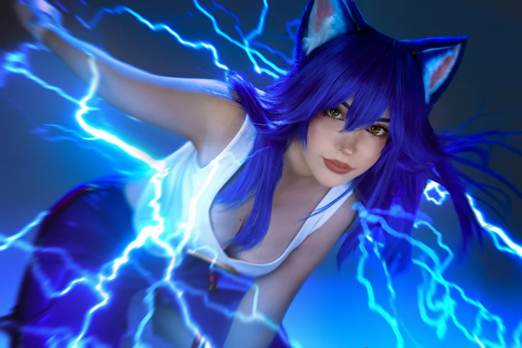 Косплей человеческой фем версии sonic из серии sonic the hedgehog от saya the fox 7