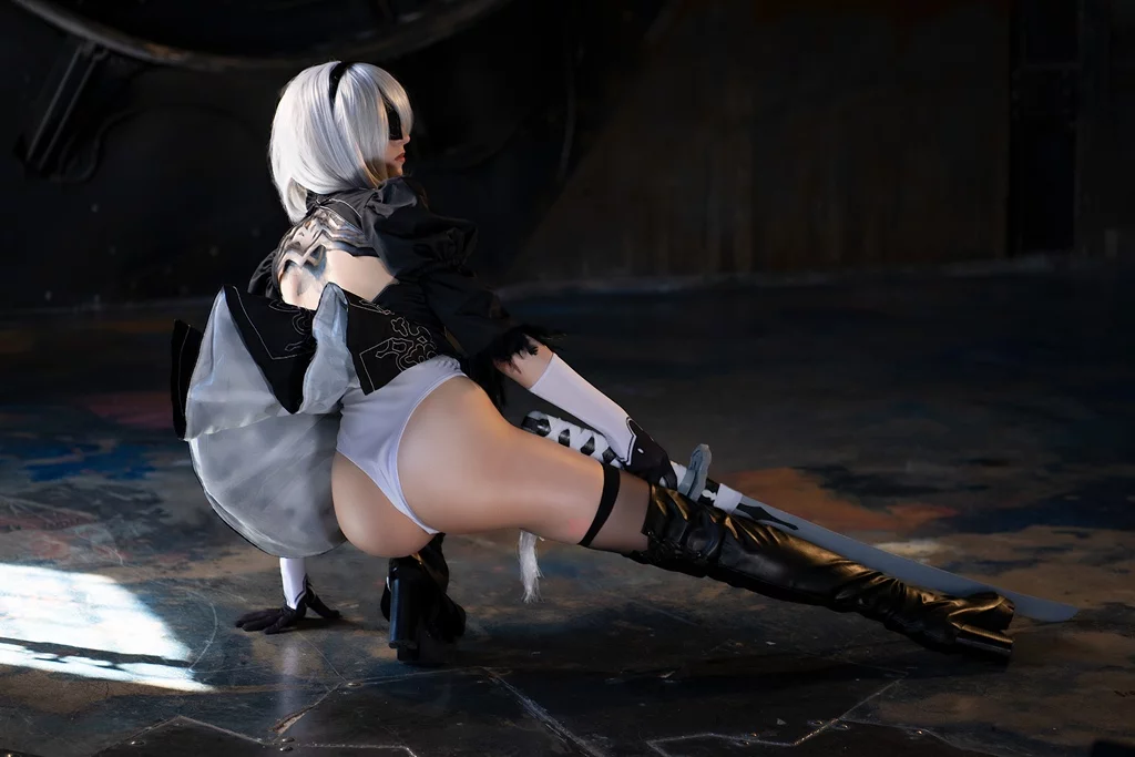 Косплей 2b из nier automata от axilirator 4