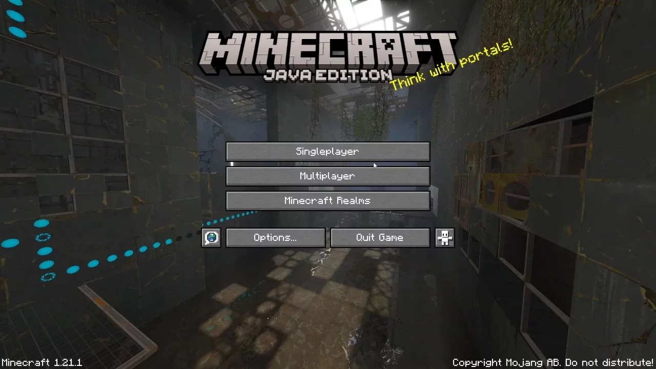 Portal теперь внутри minecraft: моддеры завершили 5 летний проект