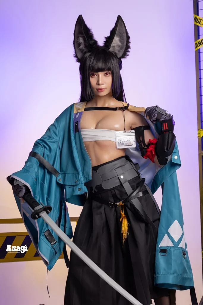 Косплей Miyabi из Zenless Zone Zero от Asagi Kawaii