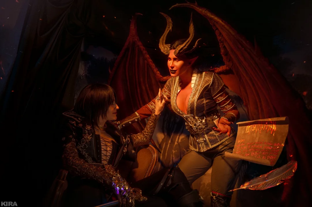 Косплей фем версий Raphael, Enver Gortash и Astarion из Baldur’s Gate 3 от Frau Haku, McCoy и CYXARIC