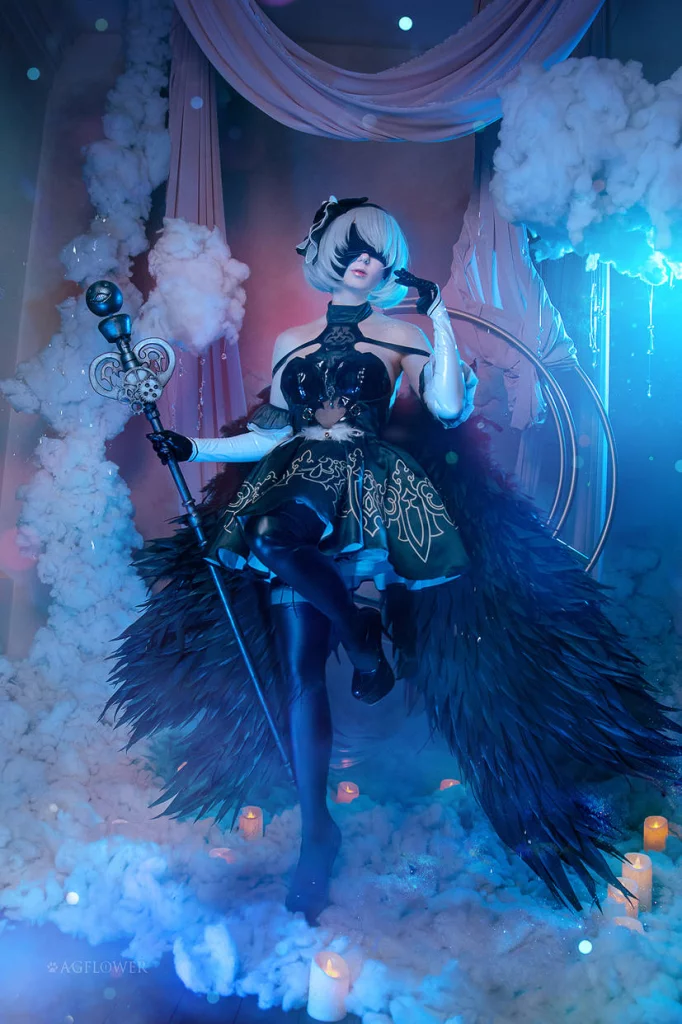 Косплей 2B из Nier Automata от AGflower Cosplay