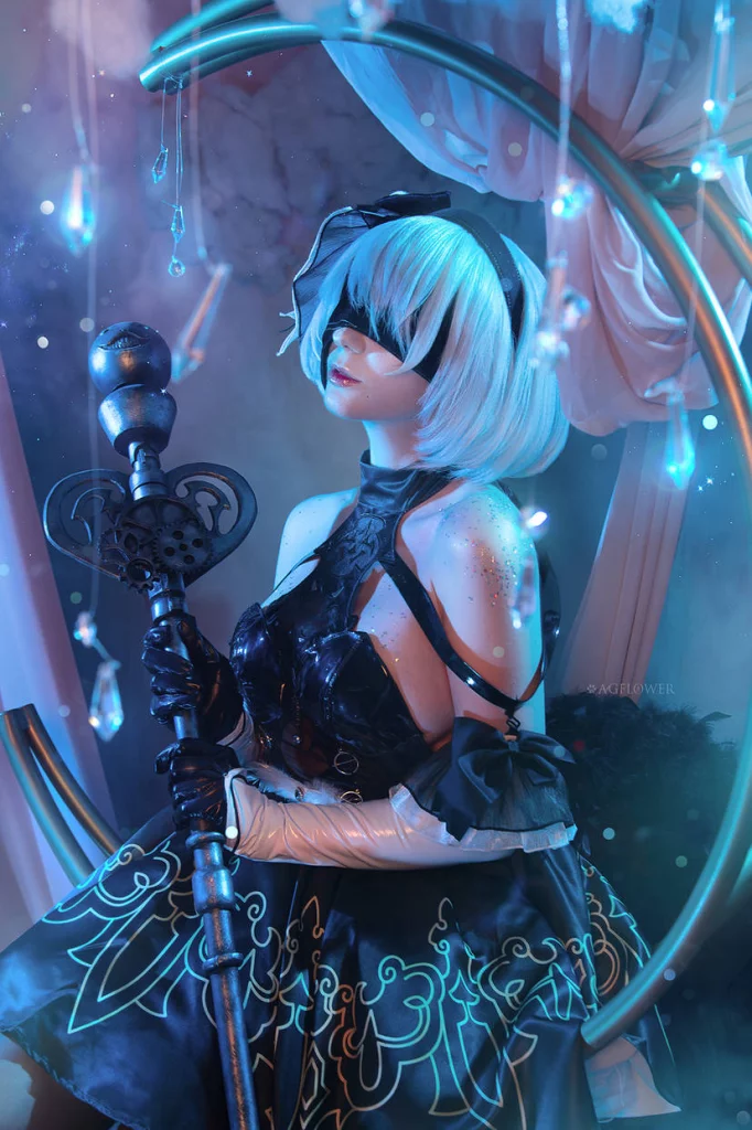 Косплей 2B из Nier Automata от AGflower Cosplay