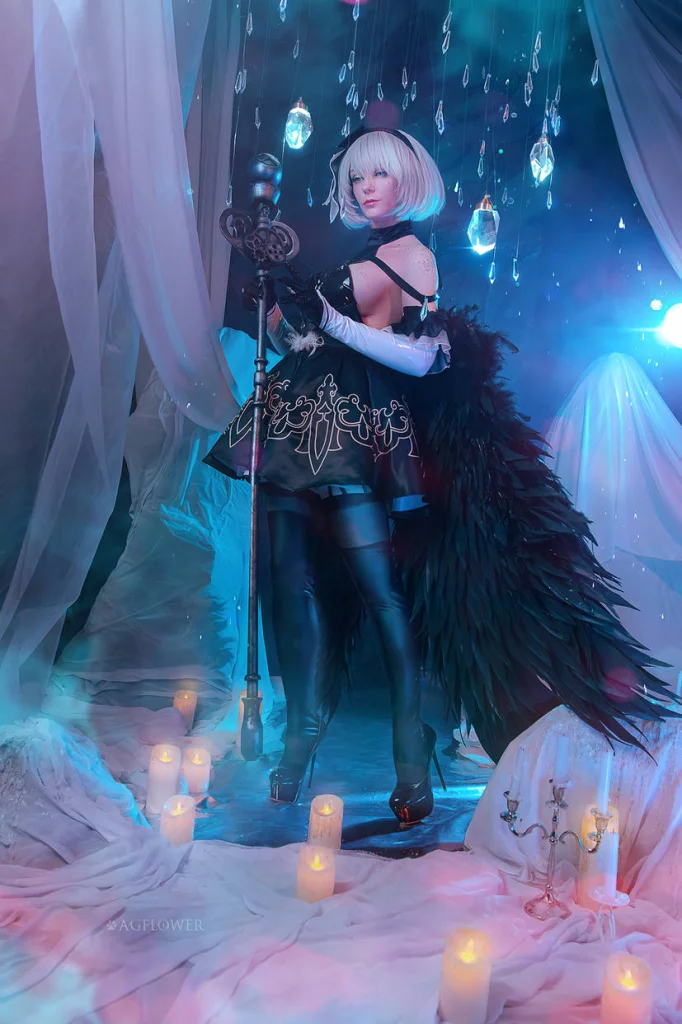 Косплей 2B из Nier Automata от AGflower Cosplay