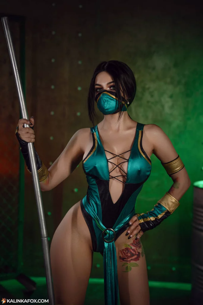 Косплей Mileena и Jade из Mortal Kombat от Lera Himera и Kalinka Fox