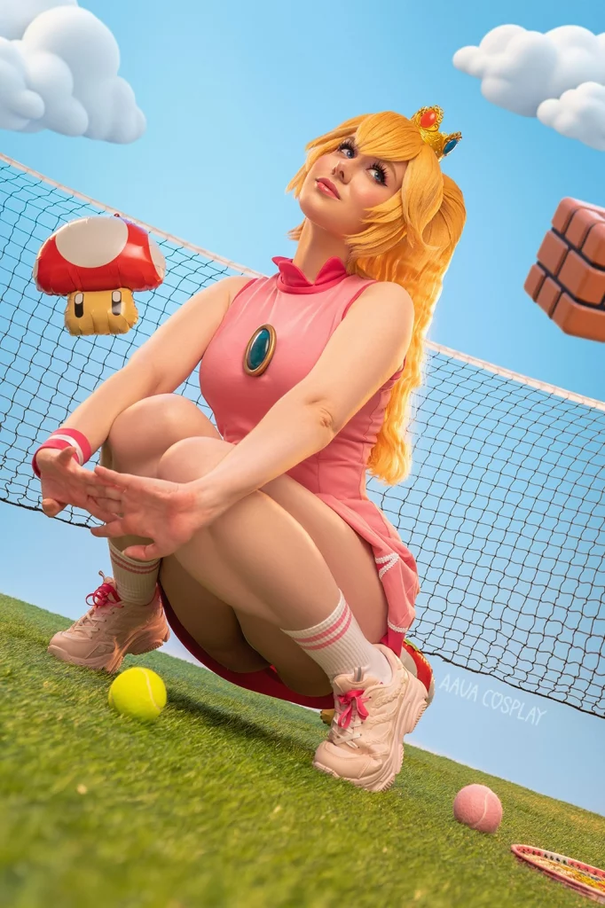 Косплей принцесс Rosalina и Peach из Mario от Lada Lyumos и Aava Hime