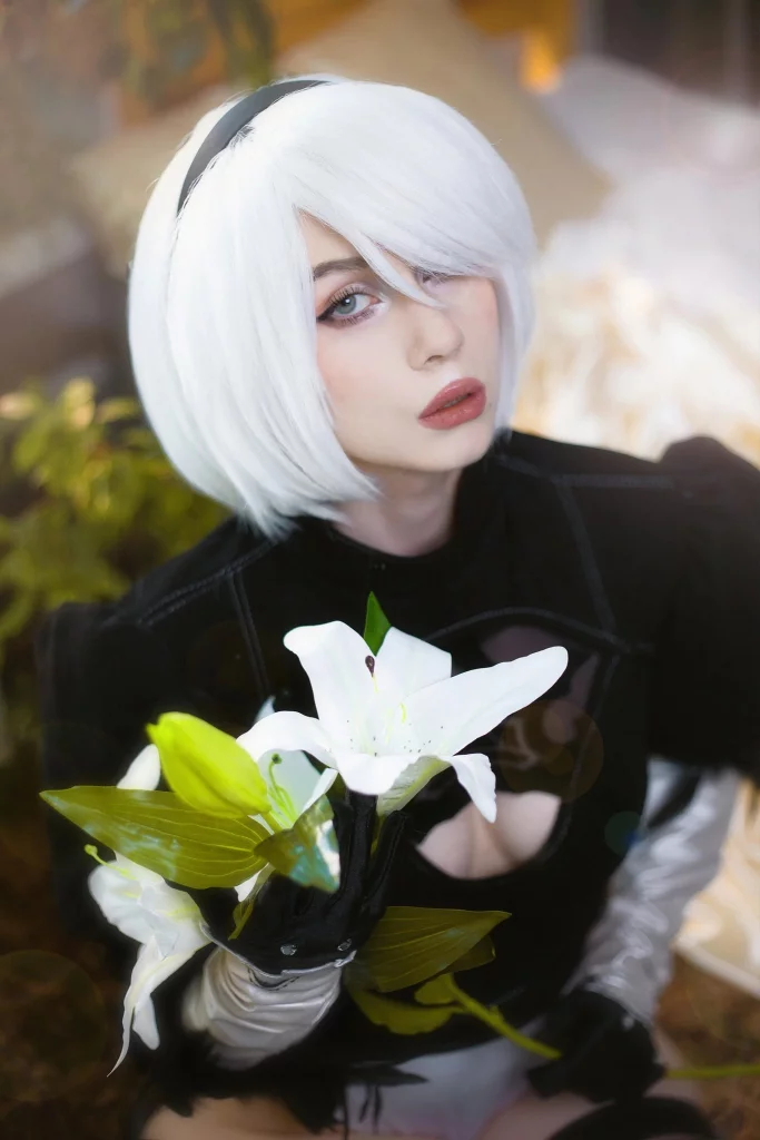 Косплей YoRHa No.2 Type B или же 2B из Nier Automata от Nelapochka