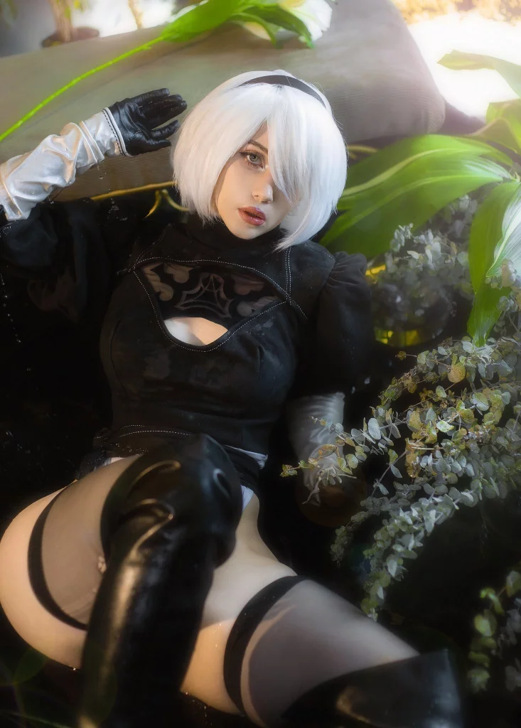 Косплей YoRHa No.2 Type B или же 2B из Nier Automata от Nelapochka