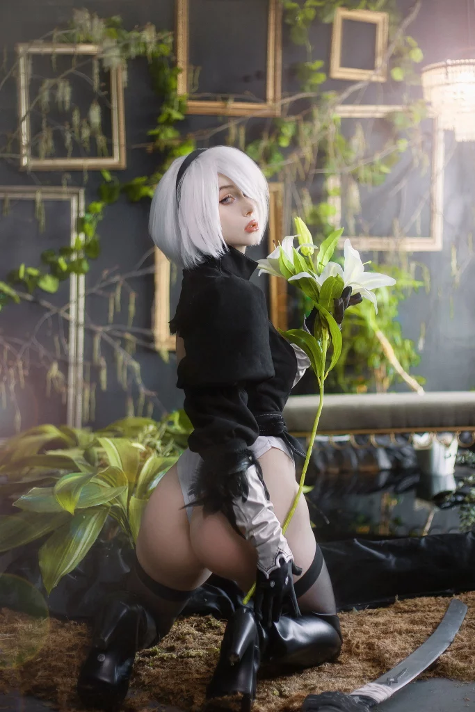 Косплей YoRHa No.2 Type B или же 2B из Nier Automata от Nelapochka