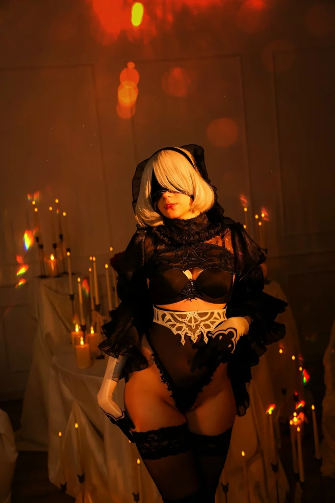 Косплей 2B Bride из NieR Automata от Rukozhopik