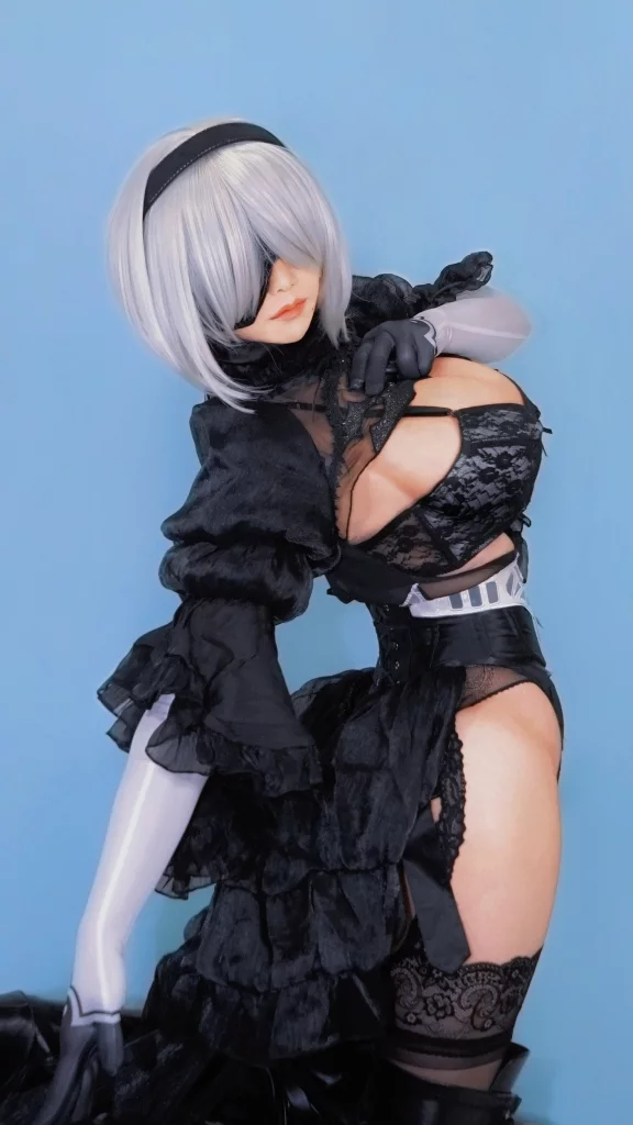 Косплей 2B в образе невесты из NieR Automata от LupinusRando
