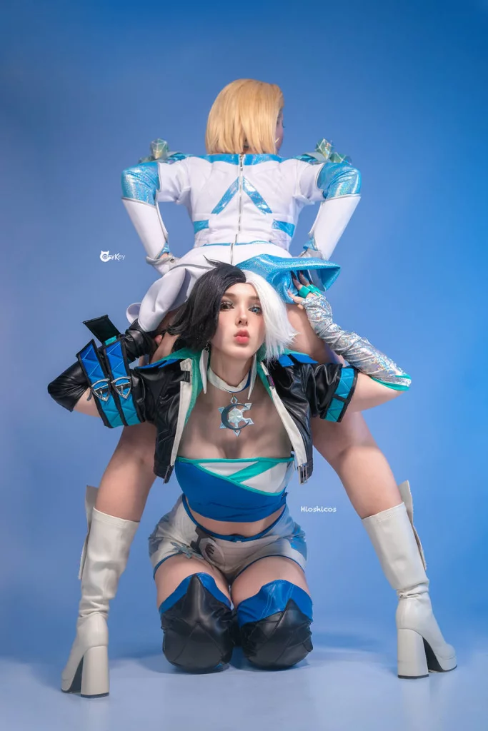 Косплей Emma Frost и Luna Frost из Marvel Rivals от CarryKey и Hioshicos