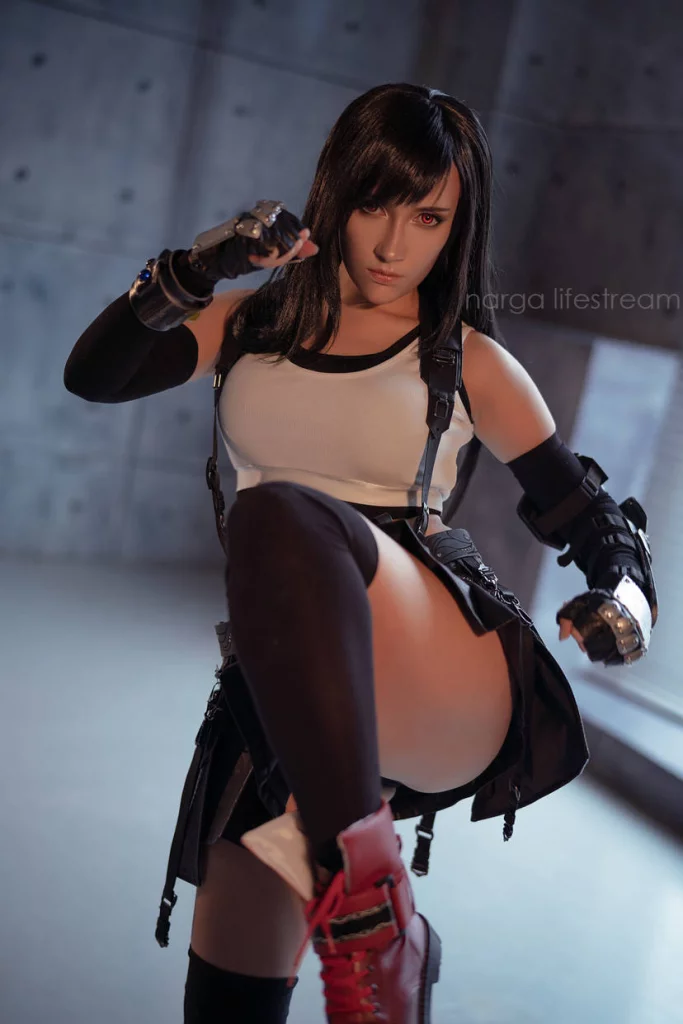 Косплей Tifa Lockhart из Final Fantasy VII Remake от Narga Lifestream
