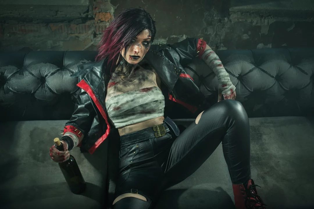 Косплей Vi Angry oil slick из Arcane League Of Legends от Kristy CHE