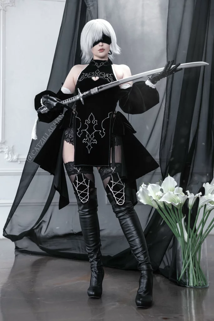 Косплей YoRHa No.10 Type H из NieR Reincarnation от CatzillaChan