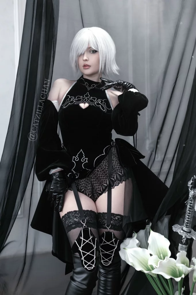 Косплей YoRHa No.10 Type H из NieR Reincarnation от CatzillaChan